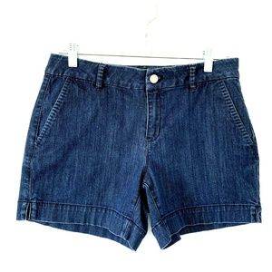 WHBM Trouser Style Jean Shorts. Size 4